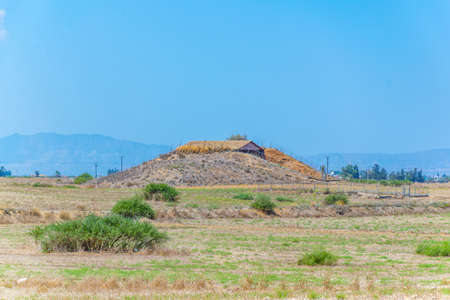 ancient ruins of Necropolis of Salamis near Famagusta, Cyprusの写真素材