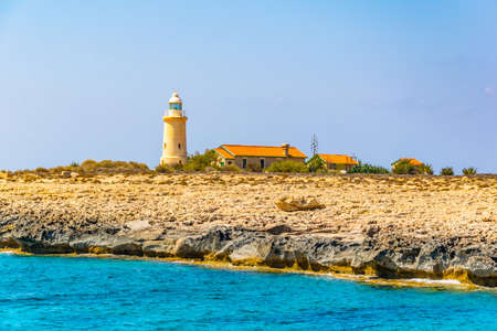 Lighthouse at Cape Greco, Cyprusの写真素材