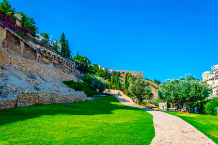 Ruins of the city of David in Jerusalem, Israel