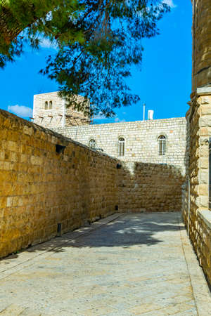 Franciscan monastery of dormition in Jerusalem, Israelの写真素材