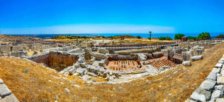 Ruins of agora at ancient Kourion on Cyprus