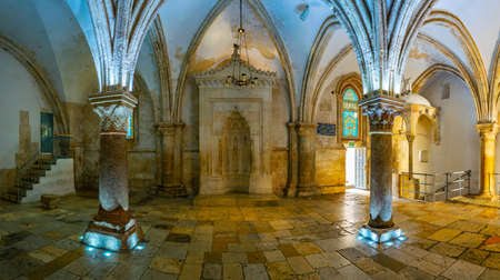 JERUSALEM, ISRAEL, SEPTEMBER 7, 2018: Room of the last supper in Jerusalem, Israelのeditorial素材