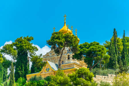Church of Mary Magdalene in Jerusalem, Israelの写真素材