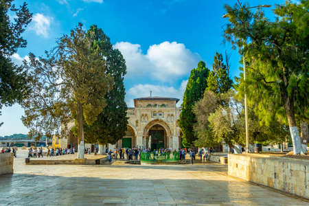 JERUSALEM, ISRAEL, SEPTEMBER 9, 2018: Al Aqsa mosque in Jerusalem, Israel