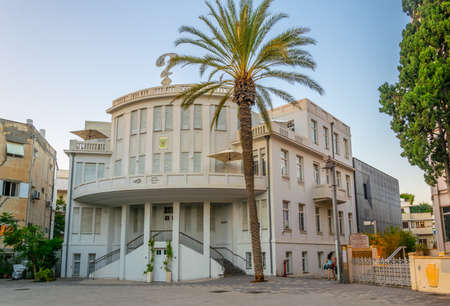Old town hall called beit Ha'ir at Bialik square in Tel Aviv, Israelの写真素材