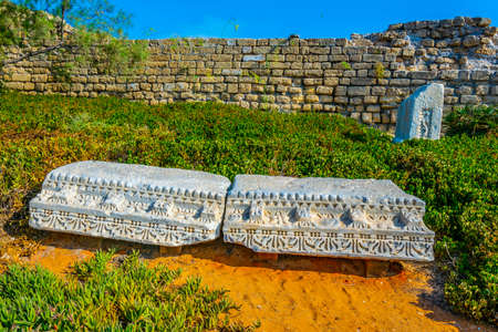 Ruins of ancient Caesarea in Israel