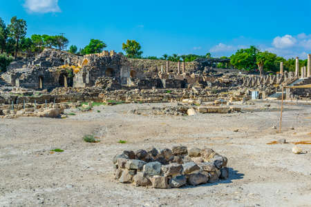 Beit Shean roman ruins in Israel