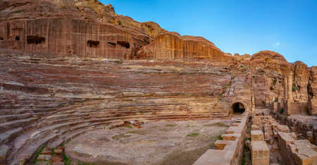 Qasr al Bint in Petra, Jordanの写真素材