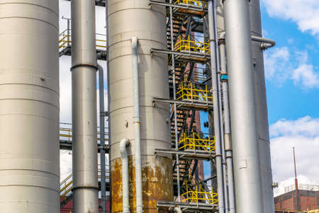 Kokerei building inside of the industrial complex Zollverein in Essen, Germanyの写真素材