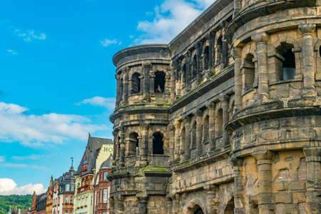 Porta Negra in trier, Germanyの写真素材