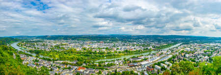 Aerial view of Trier, Germanyの写真素材