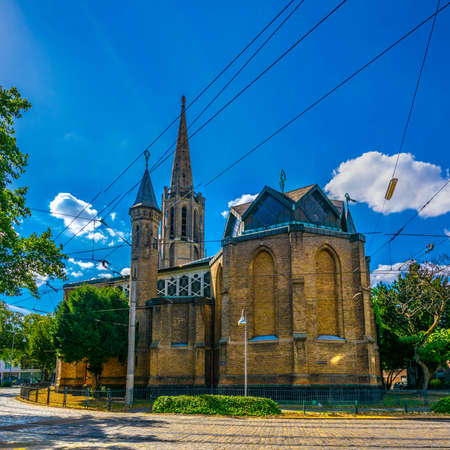 Saint Mauritius church in cologne, Germanyの写真素材