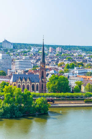 Church of three kings in Frankfurt, Germanyの写真素材