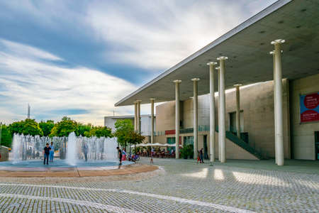 BONN, GERMANY, AUGUST 12, 2018: Art museum in Bonn, Germanyのeditorial素材