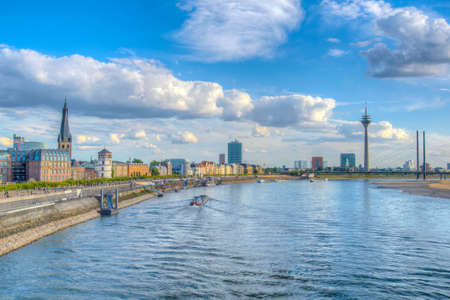 Cityscape of Dusseldorf, Germanyの写真素材