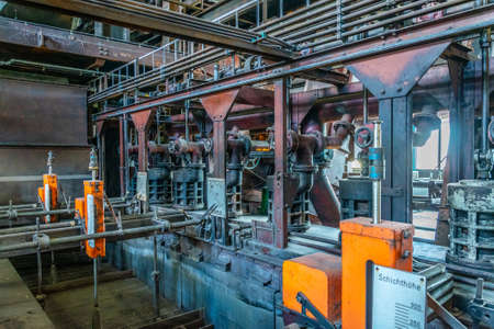 ESSEN, GERMANY, AUGUST 10, 2018: Interior of museum in the industrial complex Zollverein in Essen,...