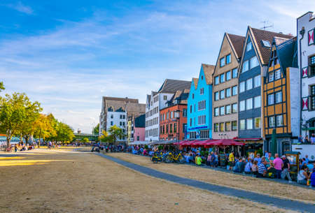 COLOGNE, GERMANY, AUGUST 11, 2018: Fischmarkt square in cologne, Germanyのeditorial素材