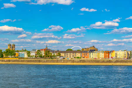 COLOGNE, GERMANY, AUGUST 11, 2018: Kennedy quay in Cologne, Germany