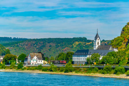 KAMP BORNHOFEN, GERMANY, AUGUST 16, 2018: Kamp Bornhofen town in Germanyのeditorial素材