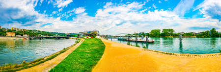LYON, FRANCE, JULY 22, 2017: Musee des Confluences is a science and anthropology museum situated on confluence of Saone and Rhone rivers in Lyon, Franceのeditorial素材
