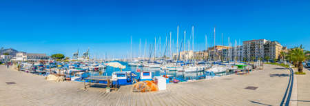 Marina in Palermo, Sicily, Italyのeditorial素材