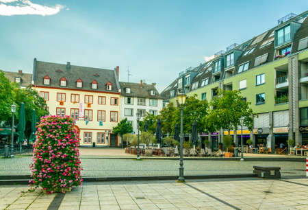 KOBLENZ, GERMANY, AUGUST 13, 2018: Munzplatz square in the center of Koblenz in Germanyのeditorial素材