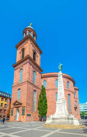 FRANKFURT, GERMANY, AUGUST 18, 2018: Saint Paul church in Frankfurt, Germany