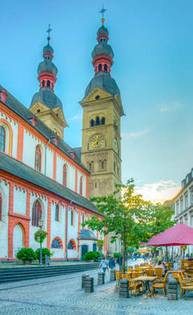 KOBLENZ, GERMANY, AUGUST 13, 2018: Liebfrauenkirche in the center of Koblenz in Germanyのeditorial素材