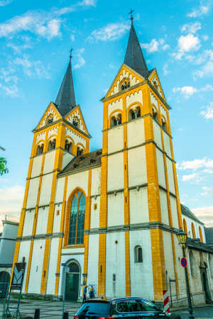 KOBLENZ, GERMANY, AUGUST 13, 2018: Florinskirche in the center of Koblenz in Germanyのeditorial素材