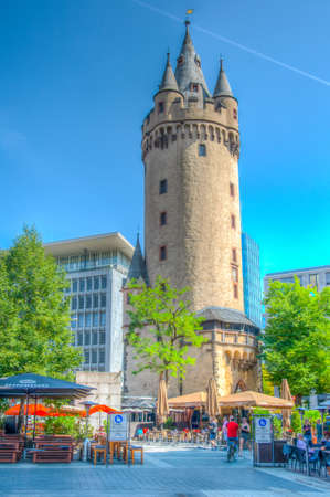 FRANKFURT, GERMANY, AUGUST 18, 2018: View of the Eschenheimer gate in Frankfurt, Germanyのeditorial素材