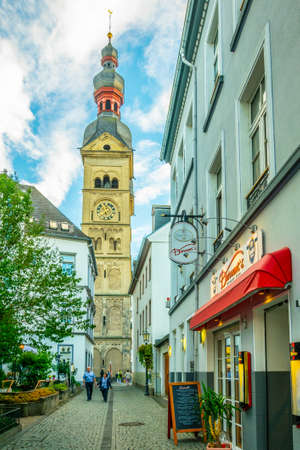 KOBLENZ, GERMANY, AUGUST 13, 2018: Liebfrauenkirche in the center of Koblenz in Germanyのeditorial素材