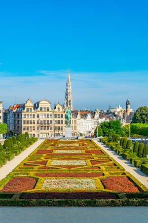 Mont des Arts park in Brussels, Belgium