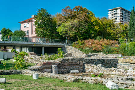 Ancient ruins in Stara Zagora, Bulgaria
