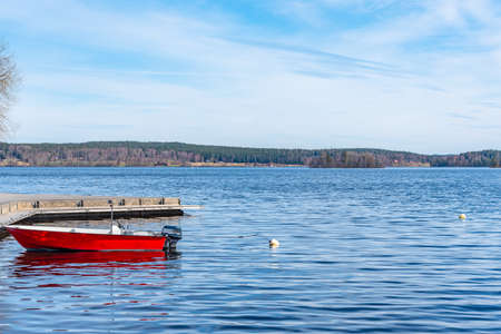 Norasjon lake near Nora in Swedenの写真素材