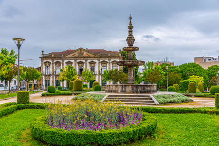 View of Campo das Hortas park in Braga, Portugalの写真素材