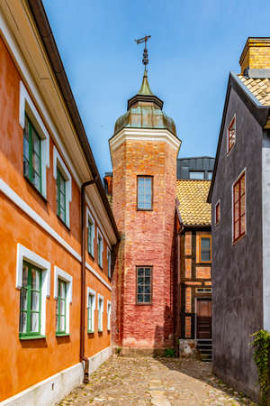 Mansions at the Kulturen open-air museum in Lund, Swedenのeditorial素材