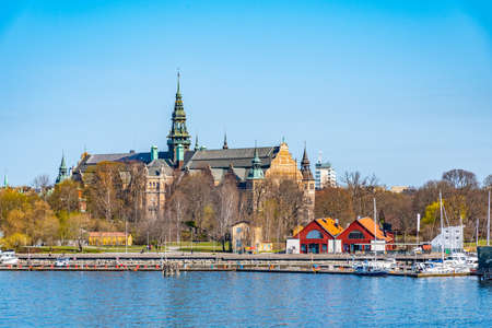 View of the Nordiska museum in Stockholm, Sweden