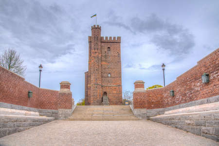 View of Karnan tower in Helsingborg, Swedenのeditorial素材