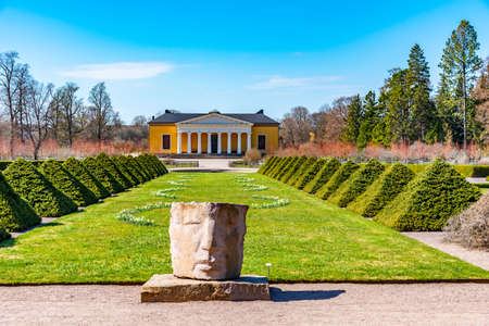 Palace at the botanical garden in Uppsala, Swedenのeditorial素材