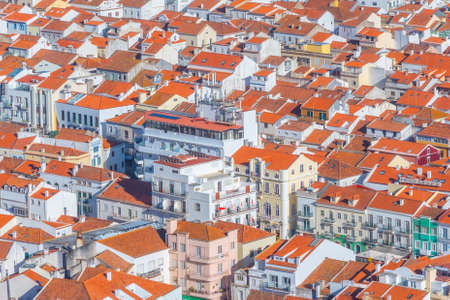 Rooftops of Nazare in Portugal
