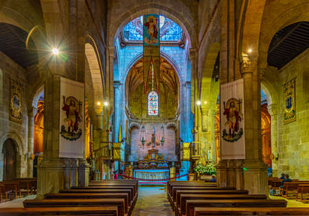 BRAGA, PORTUGAL, MAY 23, 2019: Interior of the old cathedral in Braga, Portugalの写真素材