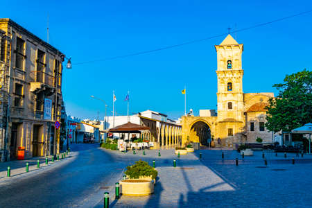LARNACA, CYPRUS, AUGUST 15, 2017: View of the church of Saint Lazarus in Larnaca, Cyprusのeditorial素材