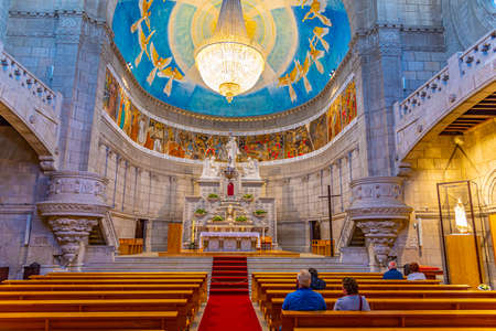 VIANA DO CASTELO, PORTUGAL, MAY 24, 2019: Sanctuary of Santa Luzia at Viana do Castelo in Portugalのeditorial素材