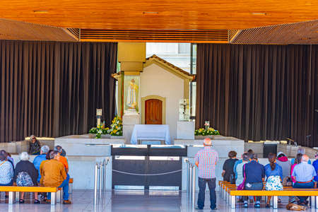 FATIMA, PORTUGAL, MAY 27, 2019: Interior of the famous sanctuary of Fatima in Portugalのeditorial素材
