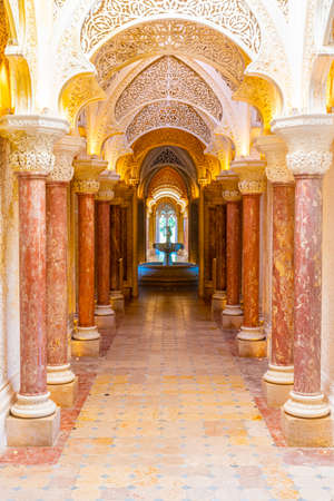 SINTRA, PORTUGAL, MAY 30, 2019: Interior of Palace of Monserrate at Sintra, Portugalのeditorial素材