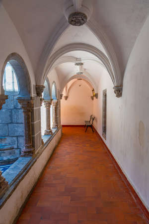 SINTRA, PORTUGAL, MAY 30, 2019: Interior of the national palace in Pena, Sintra, Portugal