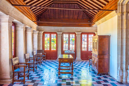 SINTRA, PORTUGAL, MAY 30, 2019: Interior of the National palace at Sintra, Portugalのeditorial素材