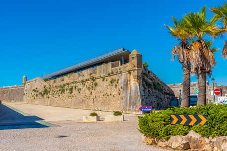 CASCAIS, PORTUGAL, MAY 31, 2019: Santa Marta lighthouse museum in Portuguese city Cascaisのeditorial素材