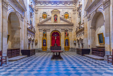 SALAMANCA, SPAIN, MAY 19, 2019: Interior of Convent of San Esteban at Salamanca, Spainのeditorial素材
