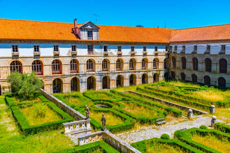 Levada cloister at Alcobaca monastery in Portugal